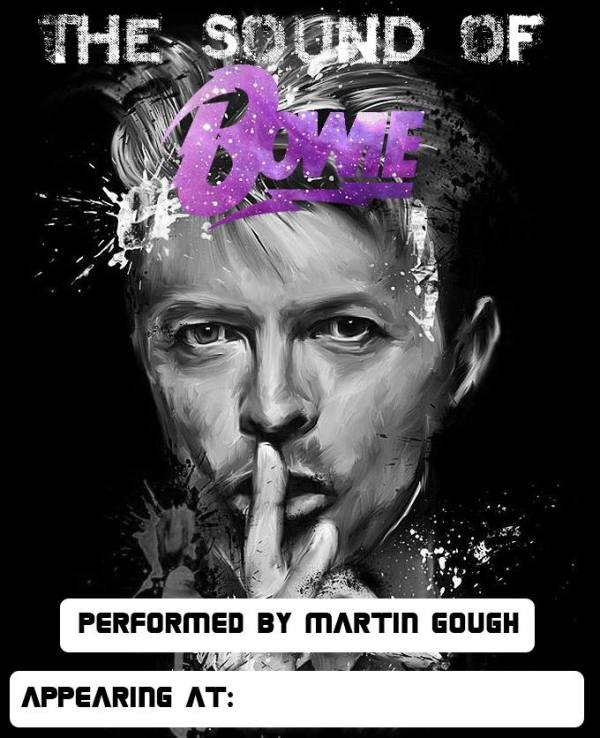 MARTIN GOUGH AS DAVID BOWIE TRIBUTE