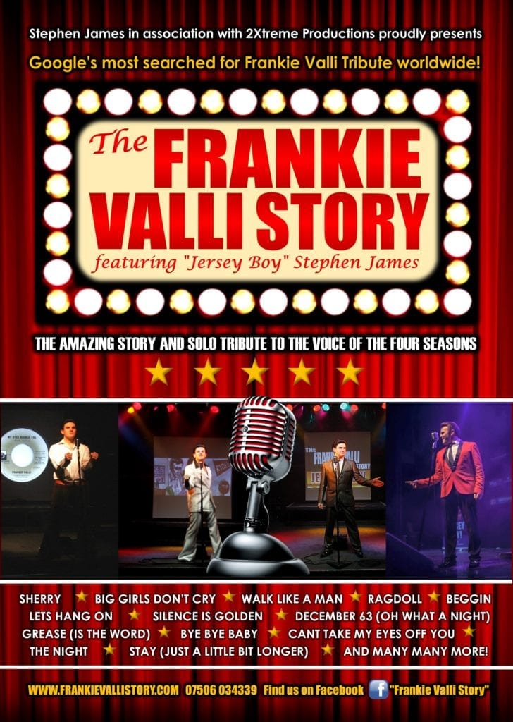 STEPHEN JAMES AS THE FRANKIE VALLI STORY