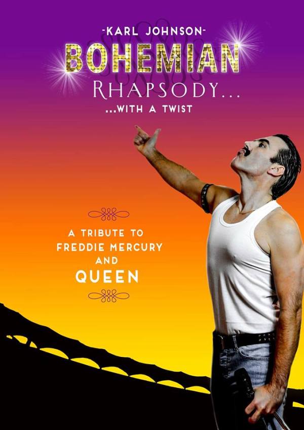 KARL JOHNSON AS FREDDIE MERCURY
