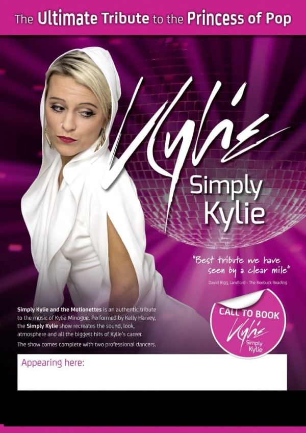KELLY FEENEY AS KYLIE MINOGUE TRIBUTE