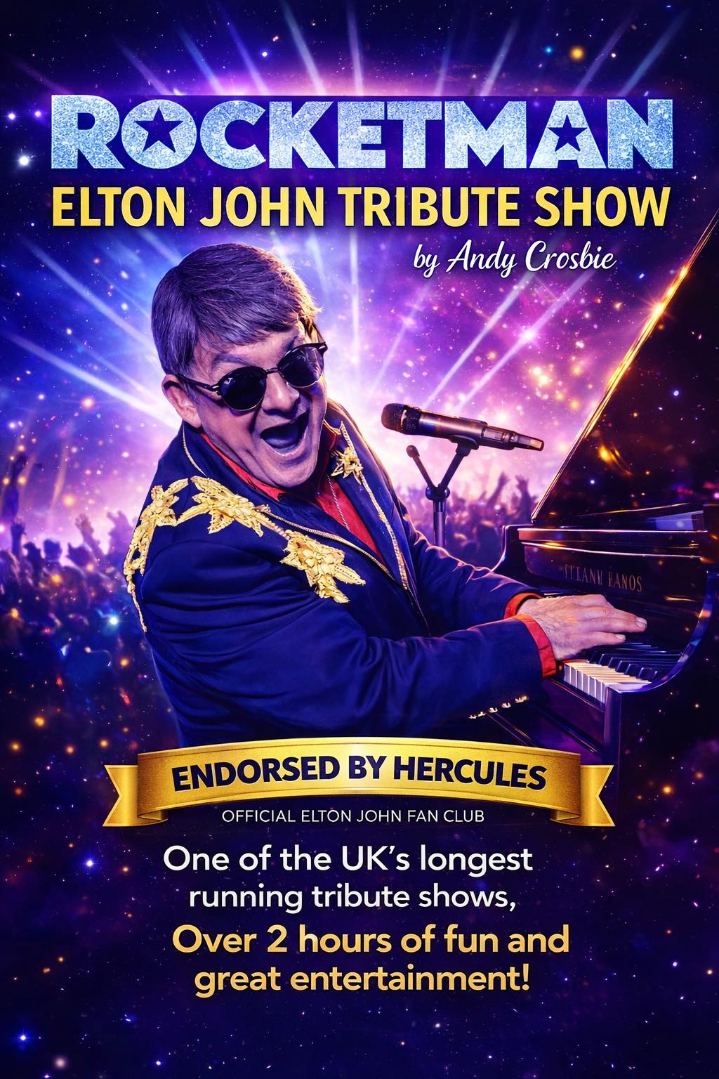 ANDY CROSBIE AS SIR ELTON JOHN