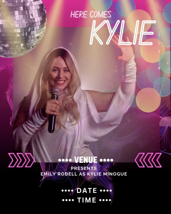 Emily Roddell Singer Here comes Kylie – Excel Entertainment
