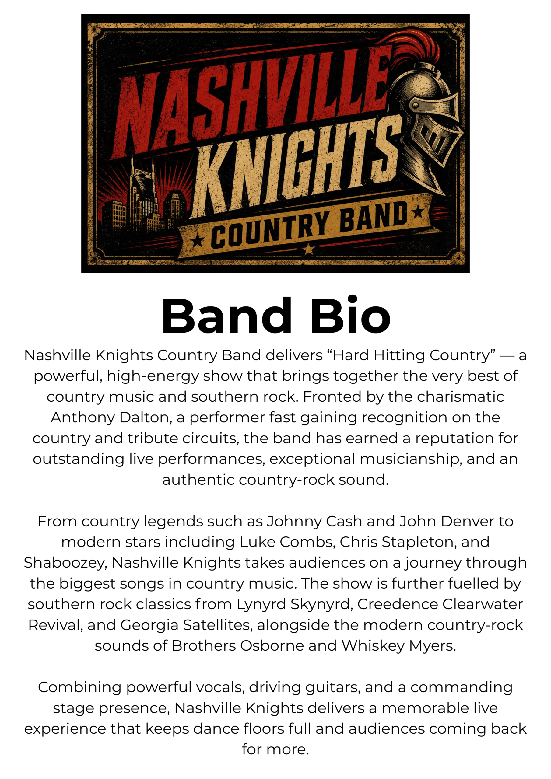 Nashville Knights country band - Image 2